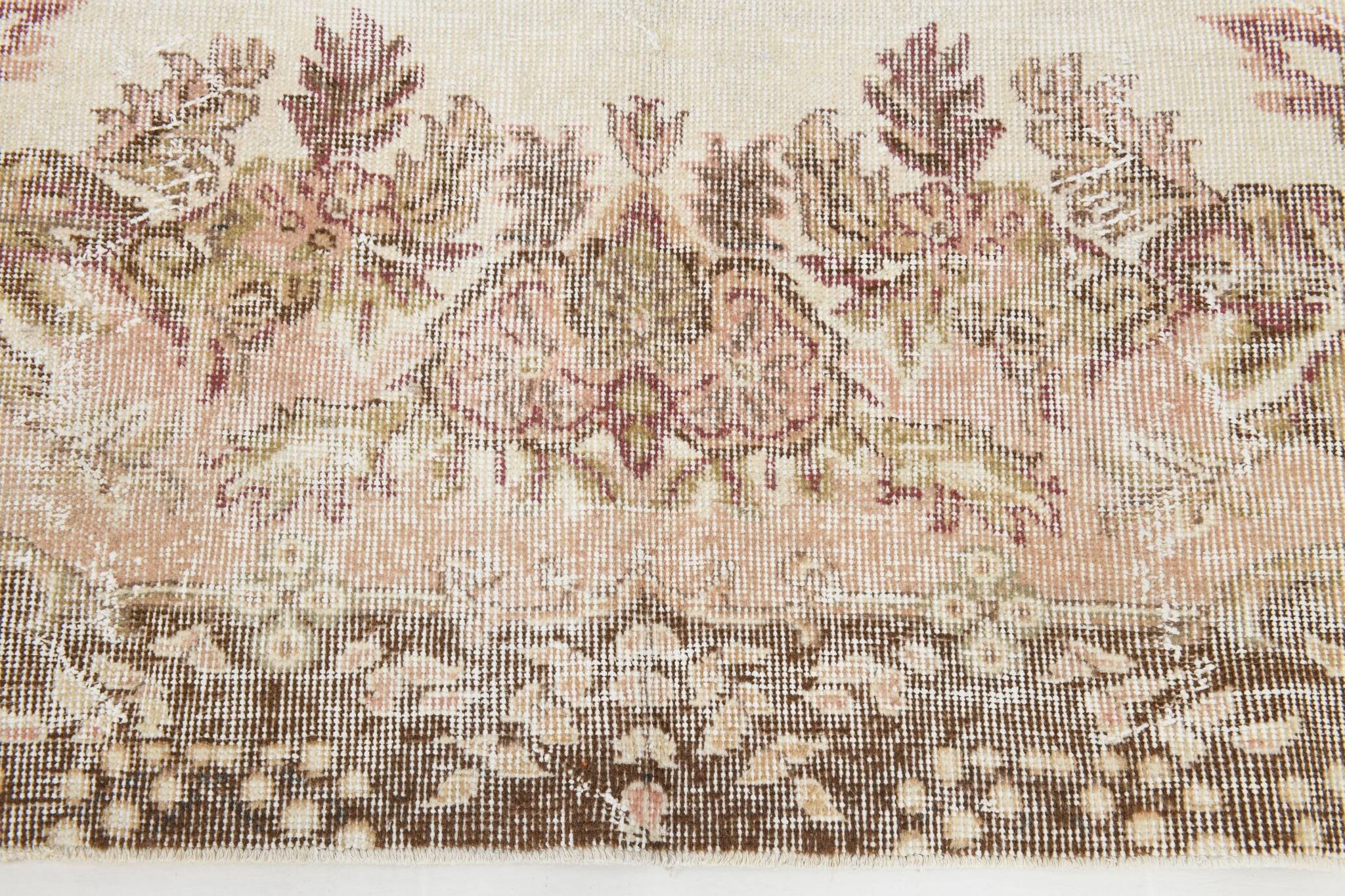5x9 Rug For Living Room Brown Vintage Rug, 170x272Cm SK 5105