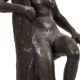Jean-Pierre Alaux - Sculpture Bronze - Femme assise sur une branche - Signé