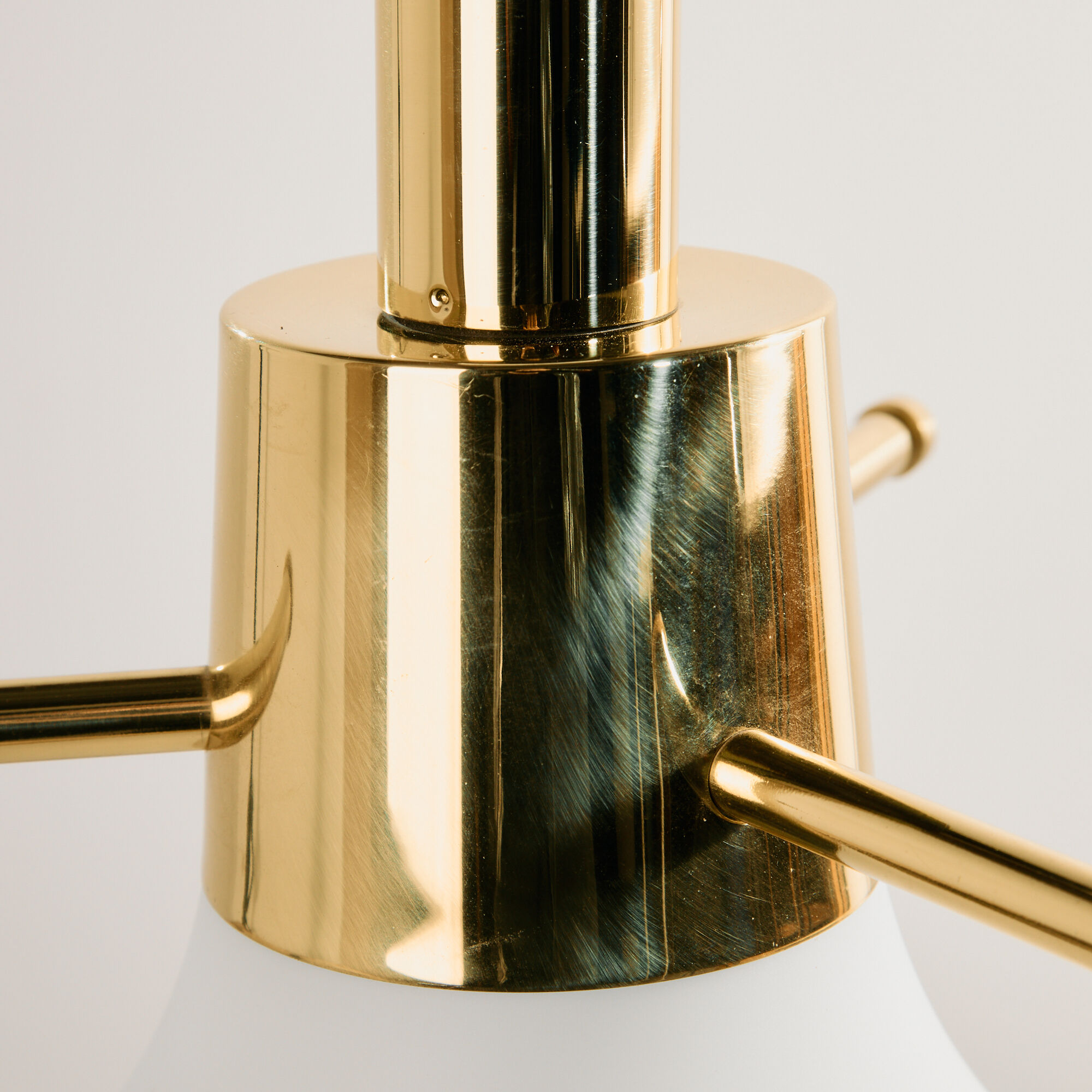 Table lamp in glass by Glashütte Limburg