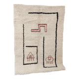 Handmade moroccan berber carpet 150 x 108 cm