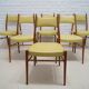 Mid-century Austrian dining chairs, 1950s, set of 6