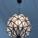 Brass and copper suspension lamp