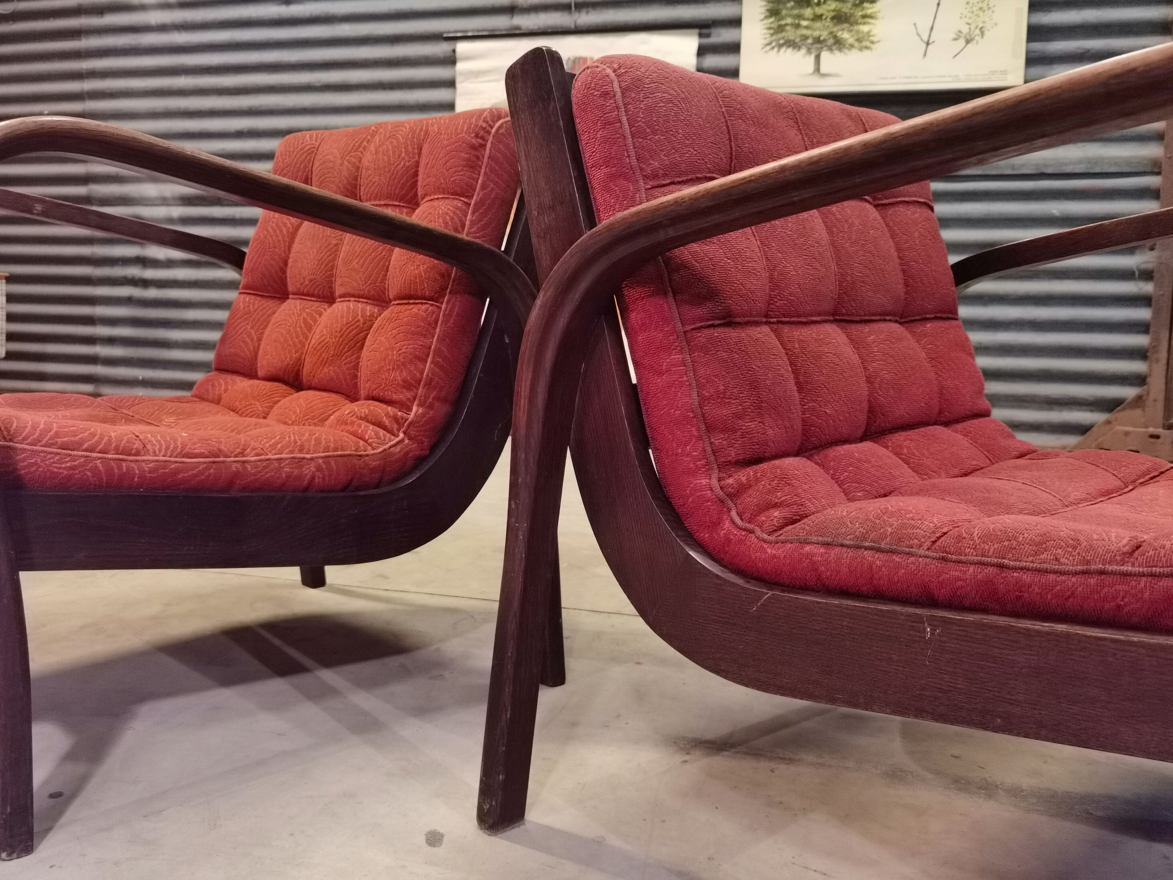 Pair of armchairs by Karel Kozelka and Antonin Kropacek