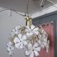 Suspension, lustre vintage , 18 fleurs