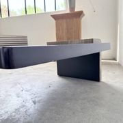 Art Deco coffee table in lacquer and brass