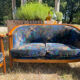 Banquette et fauteuils cabriolets style Art déco