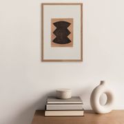 Abstract painting on paper signed eawy