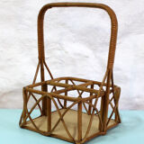 Rattan bottle holder