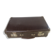 Old brown cardboard suitcase imitating the croco 50s/60s