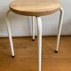 Tabouret en bois et métal