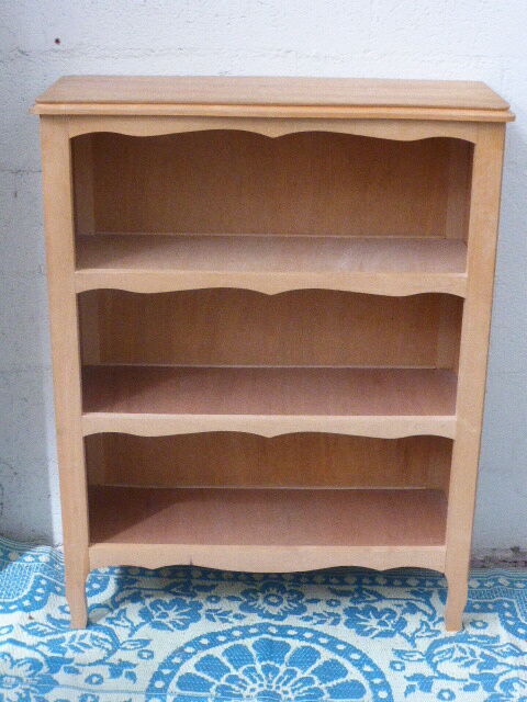 Bibus, small library, vintage raw wood 1960/70