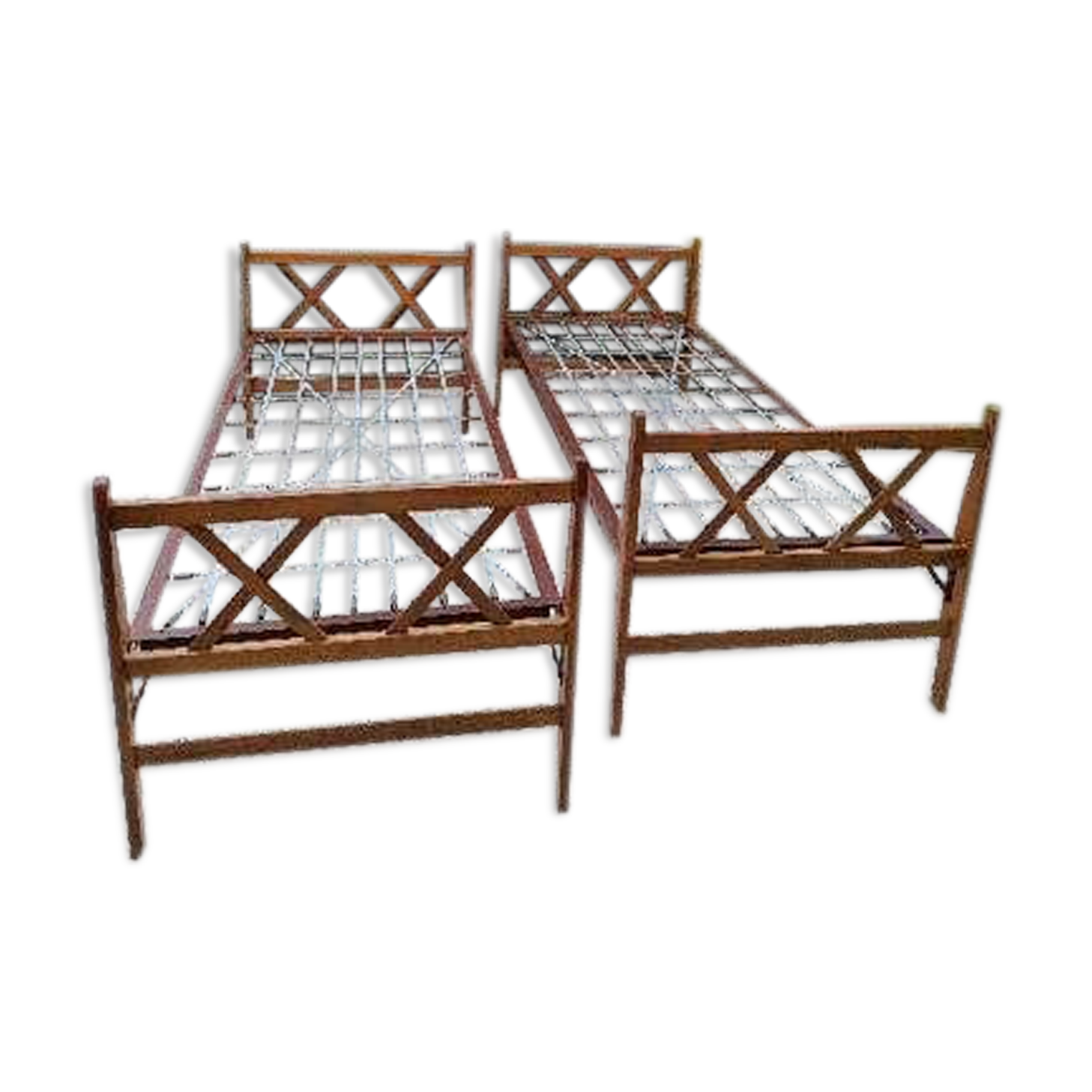 Vintage brace beds