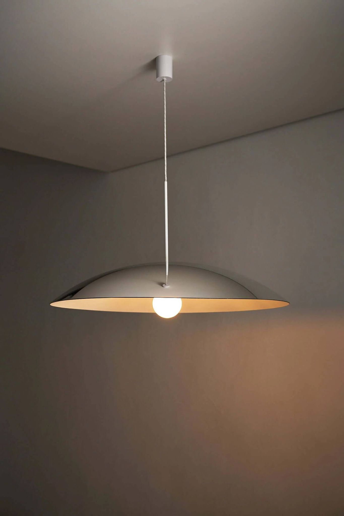 Suspension en métal chromé par Fog & Mørup