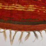 4x11 Red & Orange Handmade %100 Wool Moroccan Runner Rug, 128x346Cm