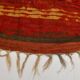 Tapis marocain fait main 100 % laine, rouge et orange, 4 x 11, 128 x 346 cm