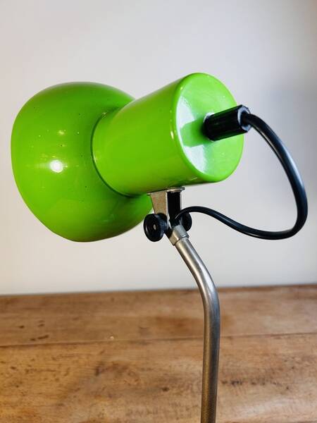 Vintage apple green desk lamp