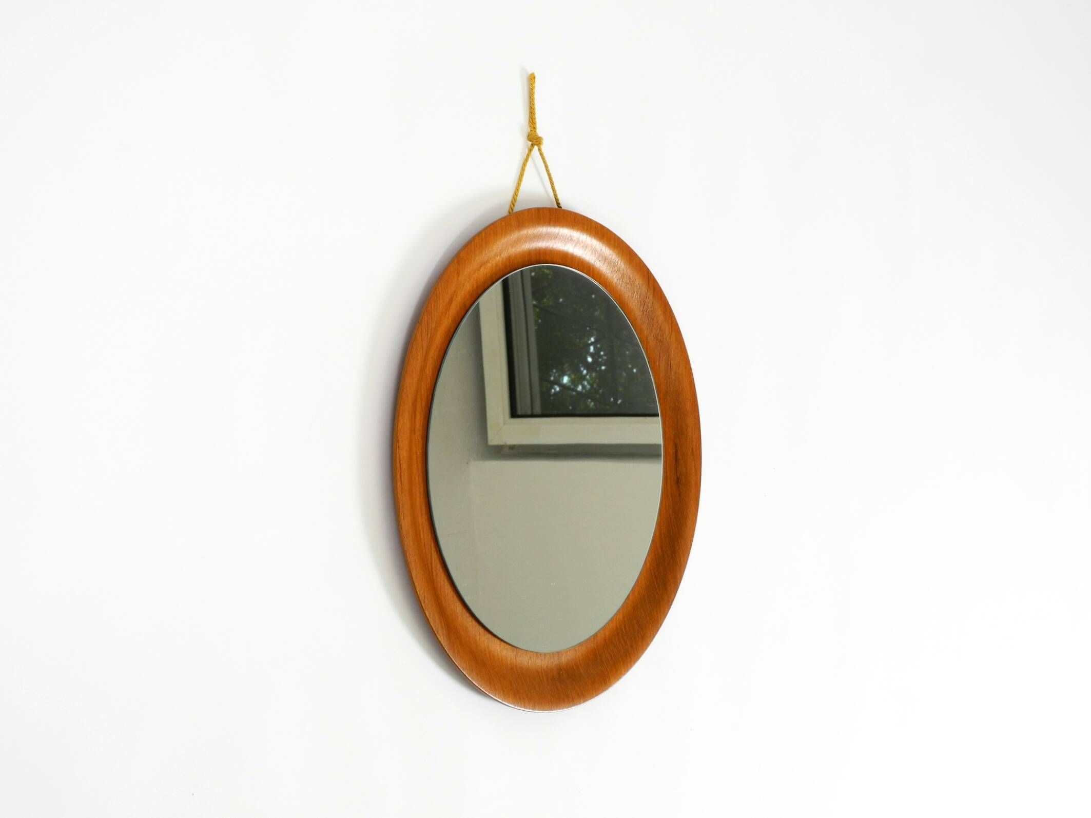 Rare Mid Century Modern teak wall mirror by ARY Fanerprodukter Nybro Sweden