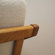 Oak armchair, Danish design, 1960s, designer: H. Brockmann Petersen, production: Randers Møbelfabrik