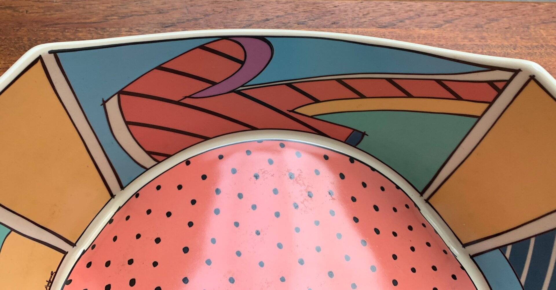 Set of 5 Bowls from the Flash One Postmodern Series by Dorothy Hafner for Rosenthal, 1980s.