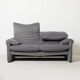 Vico Magistretti Maralunga 2-seater / loveseat for Cassina, Italy, 1980s, g