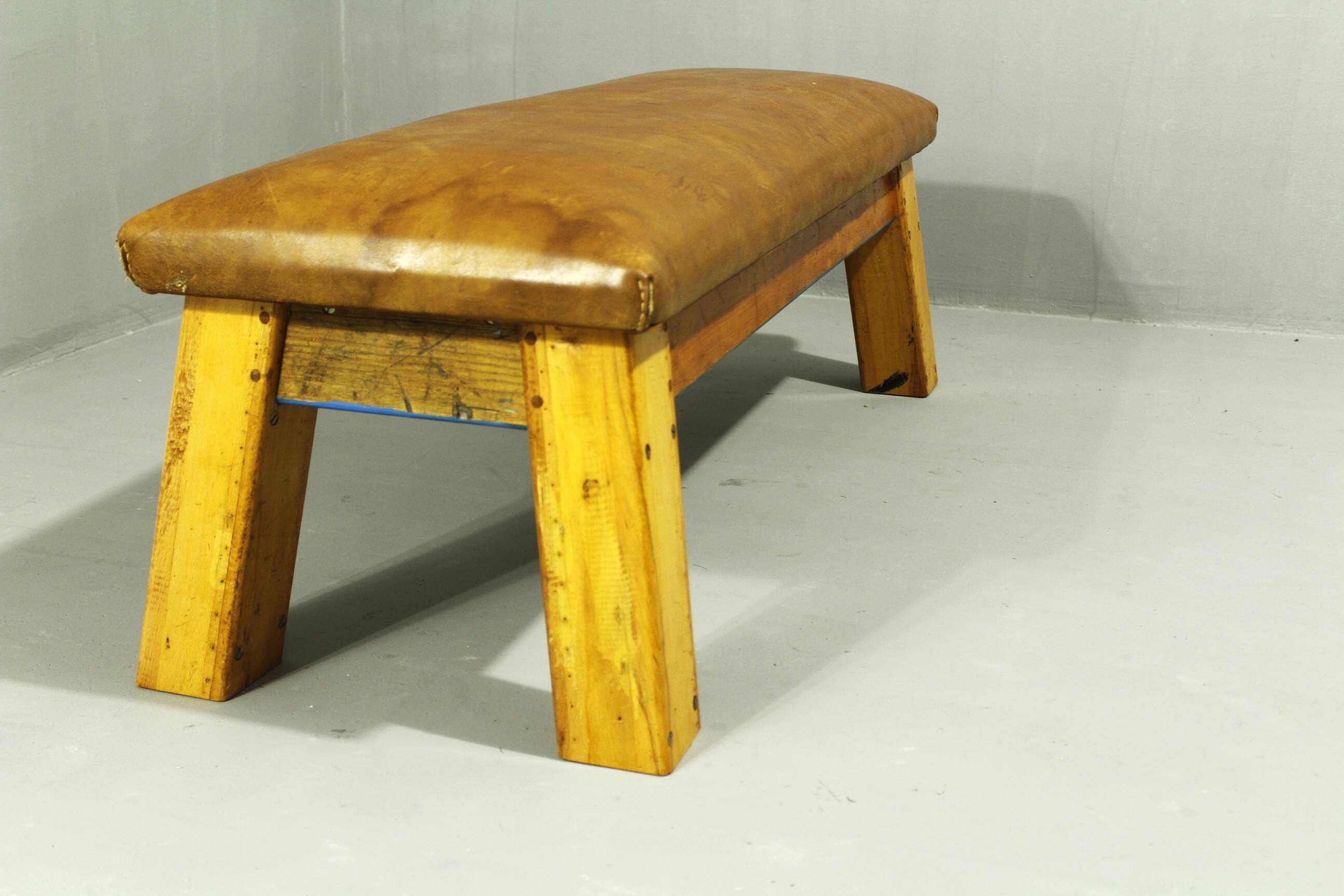 Leather Bench, 1950s II