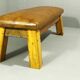 Leather Bench, 1950s II