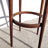 High wood stool & black imitation