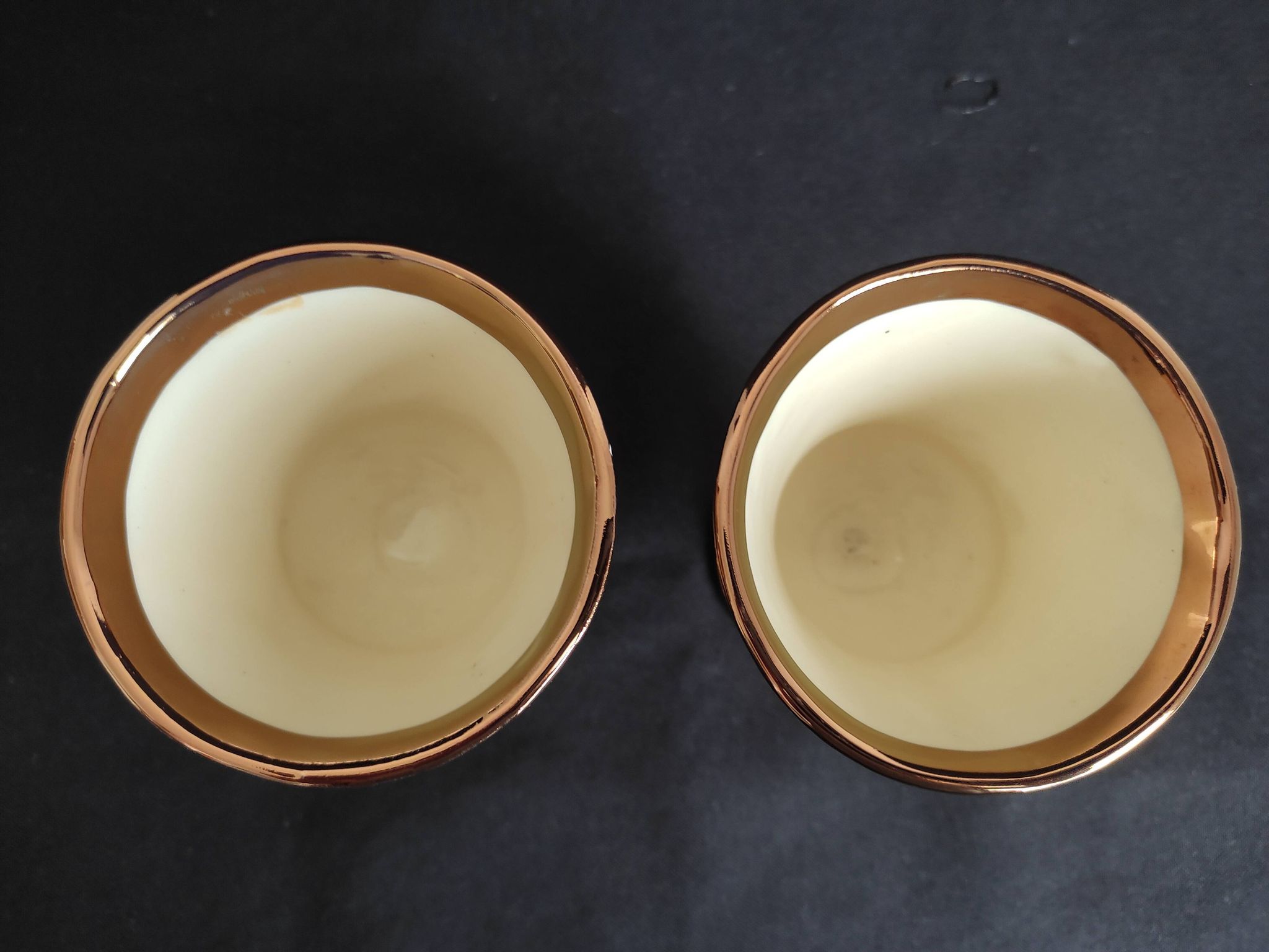 Pair of small Jersey earthenware vases