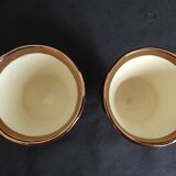 Pair of small Jersey earthenware vases