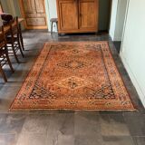 Oriental carpet woven pink, ochre, beige 255x165