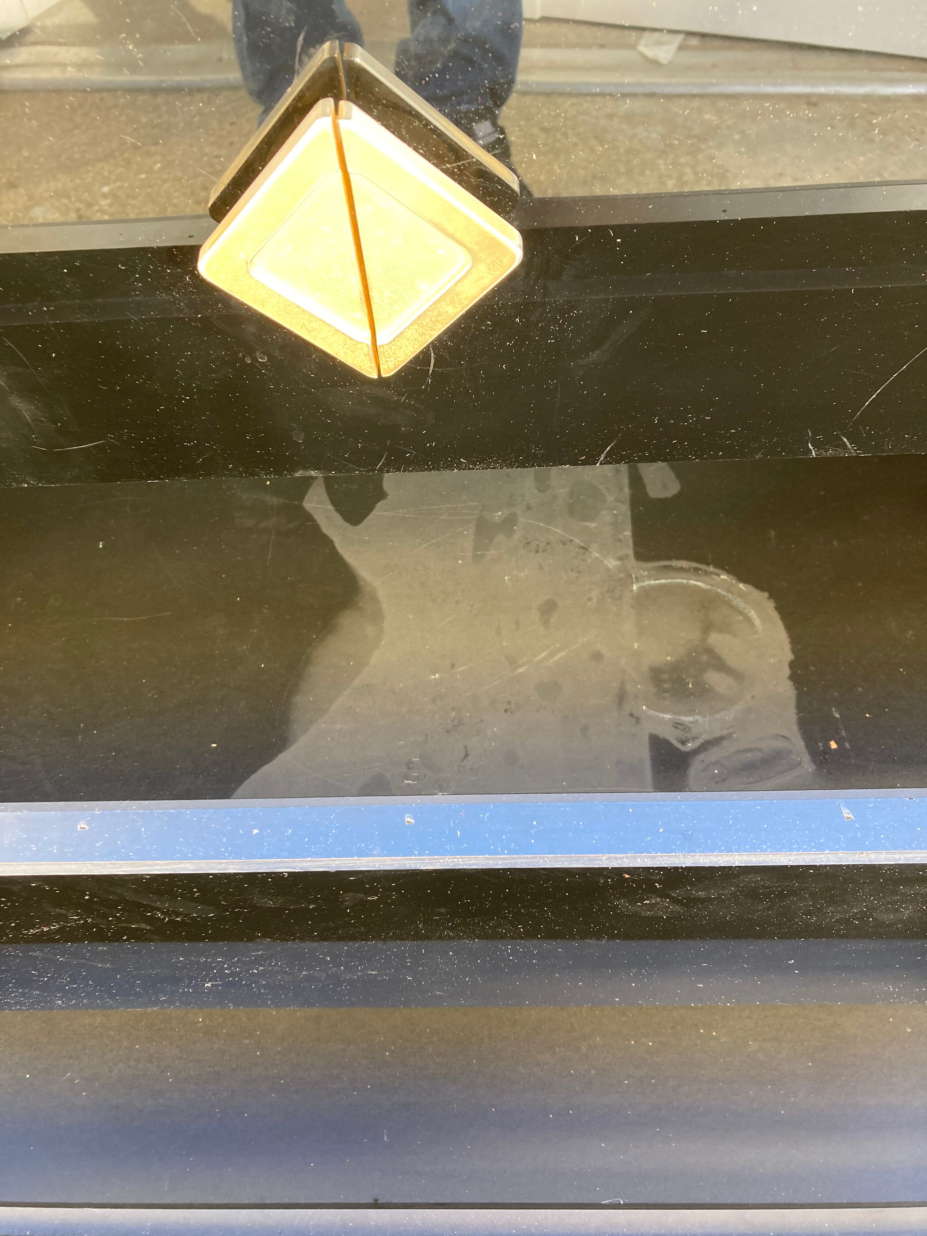 Chest of drawers 3 drawers Pierre Vandel in glass