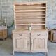 Oak sideboard fully sandblasted and varnished.