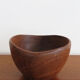 Scandinavian midcentury wood bowl centerpiece 1960s