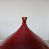 Vase "figue" en céramique rouge
