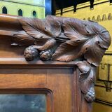 Mirror in walnut period art nouveau period, 190x85 cm