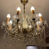 Antique French crystal chandelier