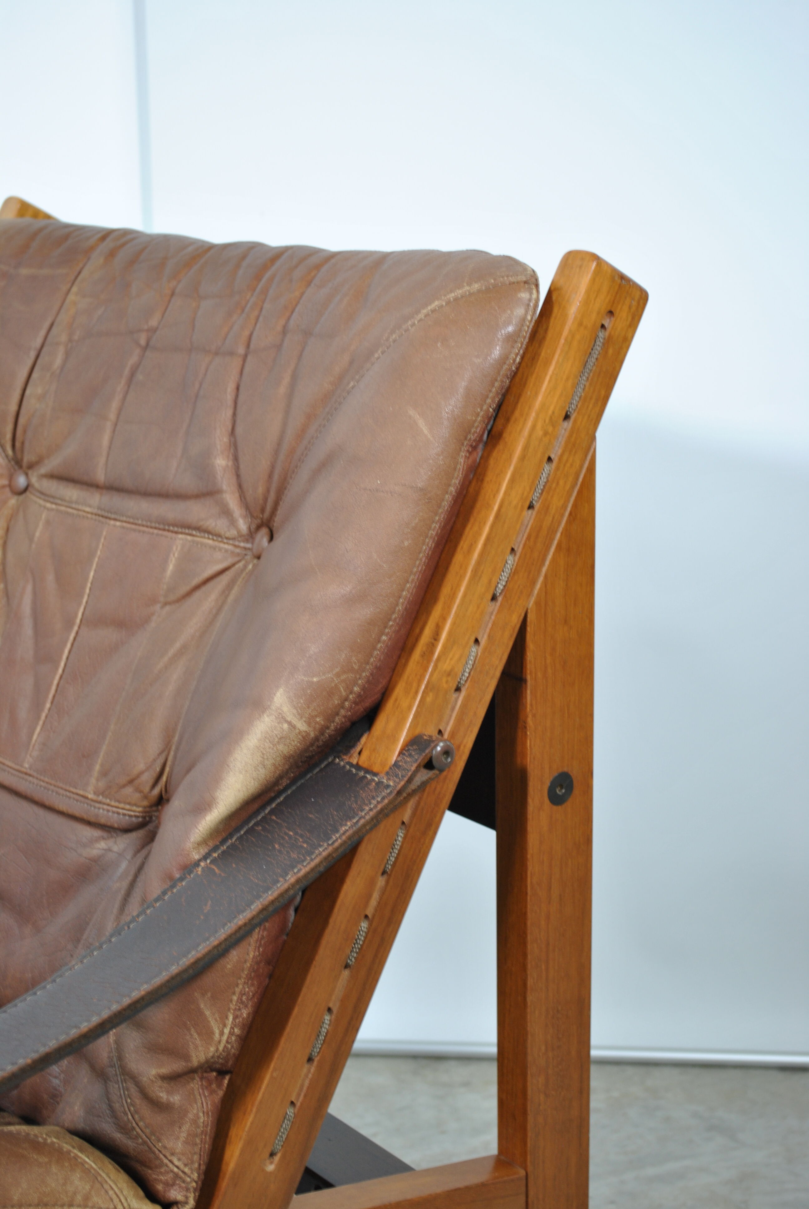 Safari armchair by Torbjörn Afdal for Bruksbo Norwegen 1960.