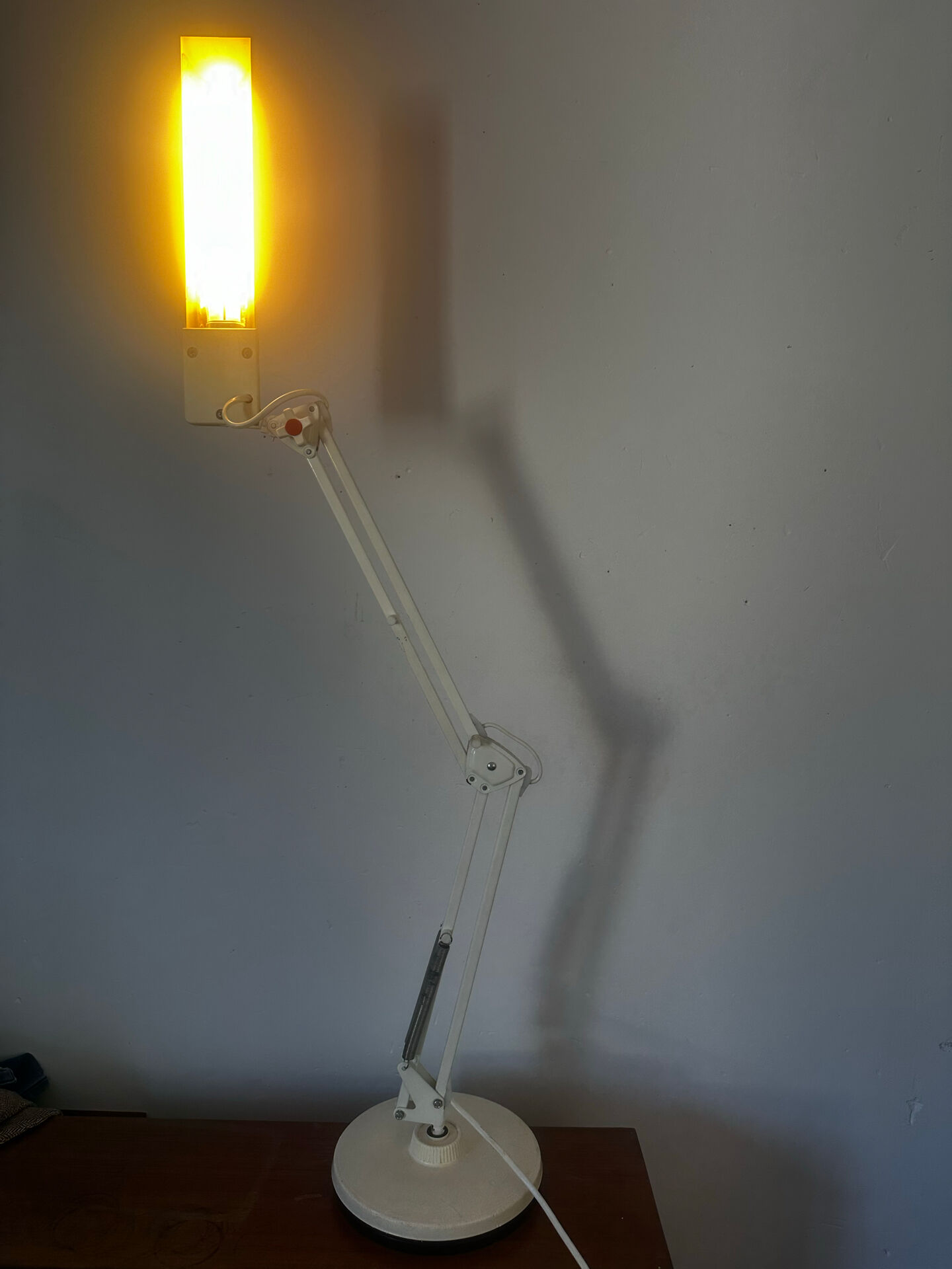 Large articulated architect's lamp by May & Christe, Germany, 1st century.