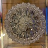 Round star-shaped glass ceiling light