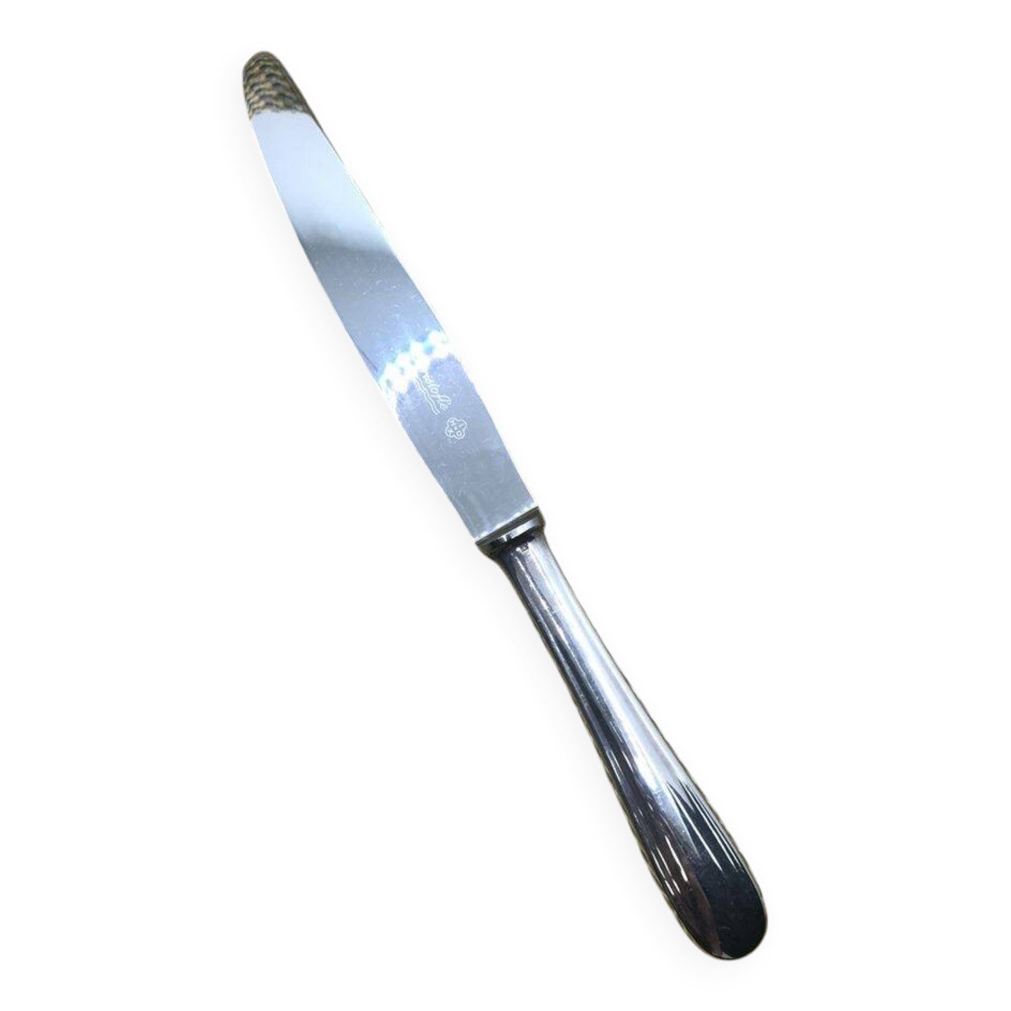 Christofle silver-plated knife, Fidélio model