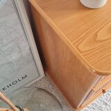 Vintage rattan chest of drawers