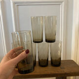 7 smoked glasses