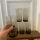 7 smoked glasses