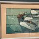 Original Swedish Oil On Panel – “Behind The Glass” By Gunnar Fohlin – Signed – Vintage & Framed – 53 × 30 Cm (20.9" × 11.8")