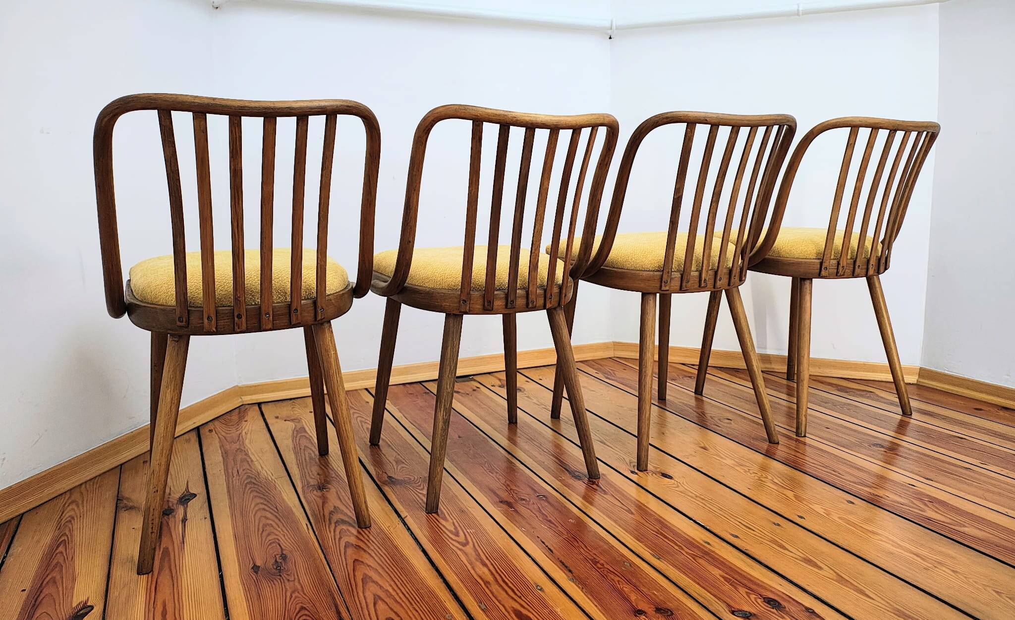 Dining Chairs attributed to A. Suman for Tatra Nabytok, Czechoslovakia, 196