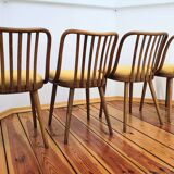 Dining Chairs attributed to A. Suman for Tatra Nabytok, Czechoslovakia, 196