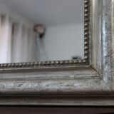 Louis Philippe silver mirror - 110 X 80 cm