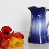 Antique pitcher Luneville Keller and Guerin