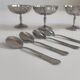 Set of four 18/10 stainless steel ice cream cups