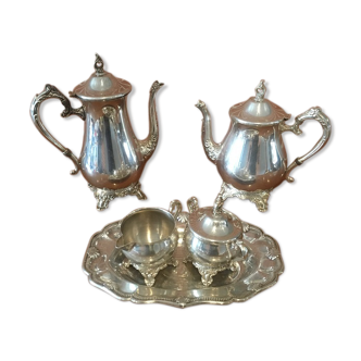 English silver-plated service